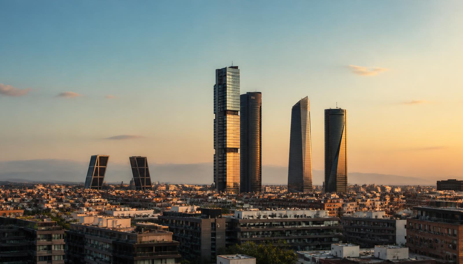 Spain skyline - virtual phone number coverage