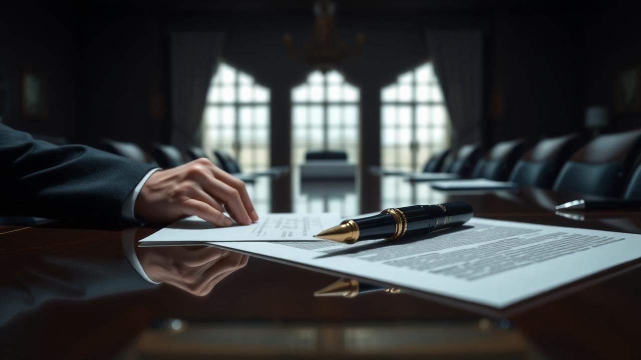 Public sector procurement agreement being signed