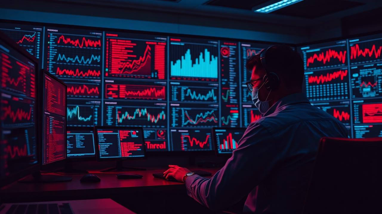 Security analysts tracking emerging cyber threat trends