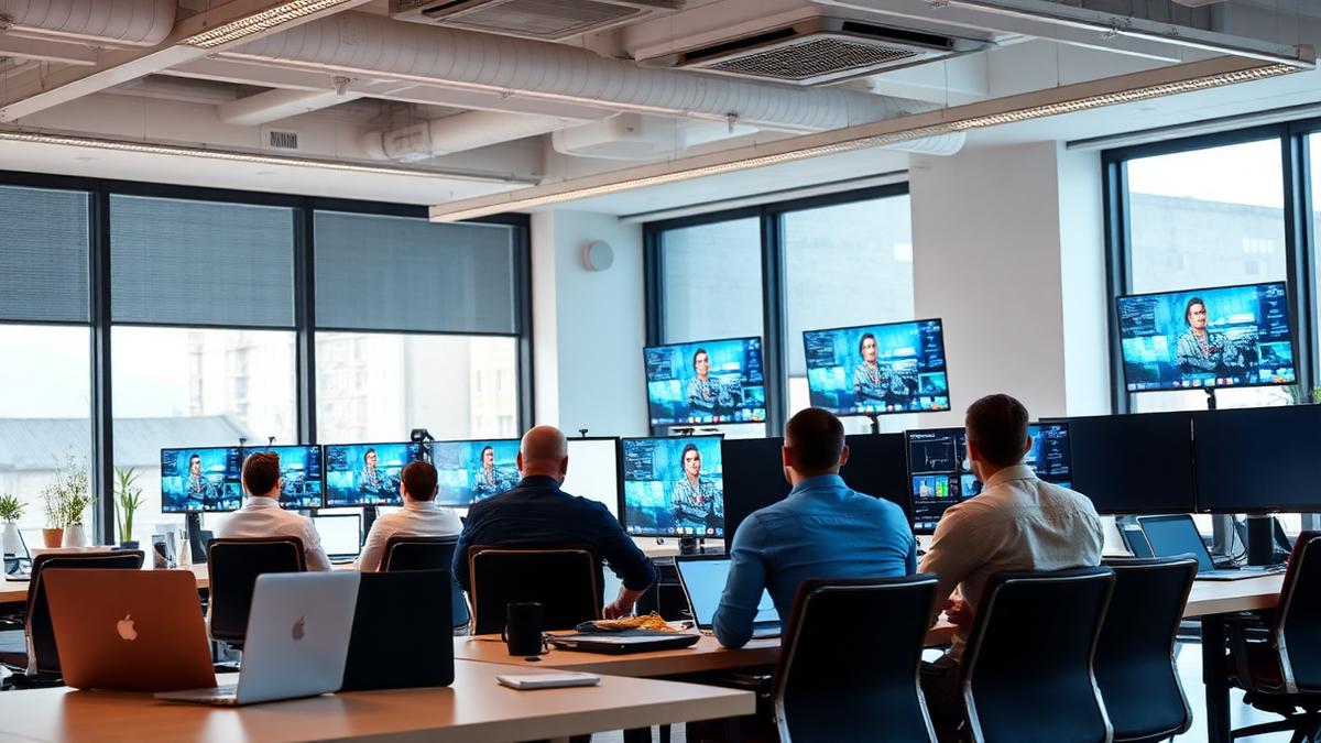 Connected UK office collaborating across video and cloud tools