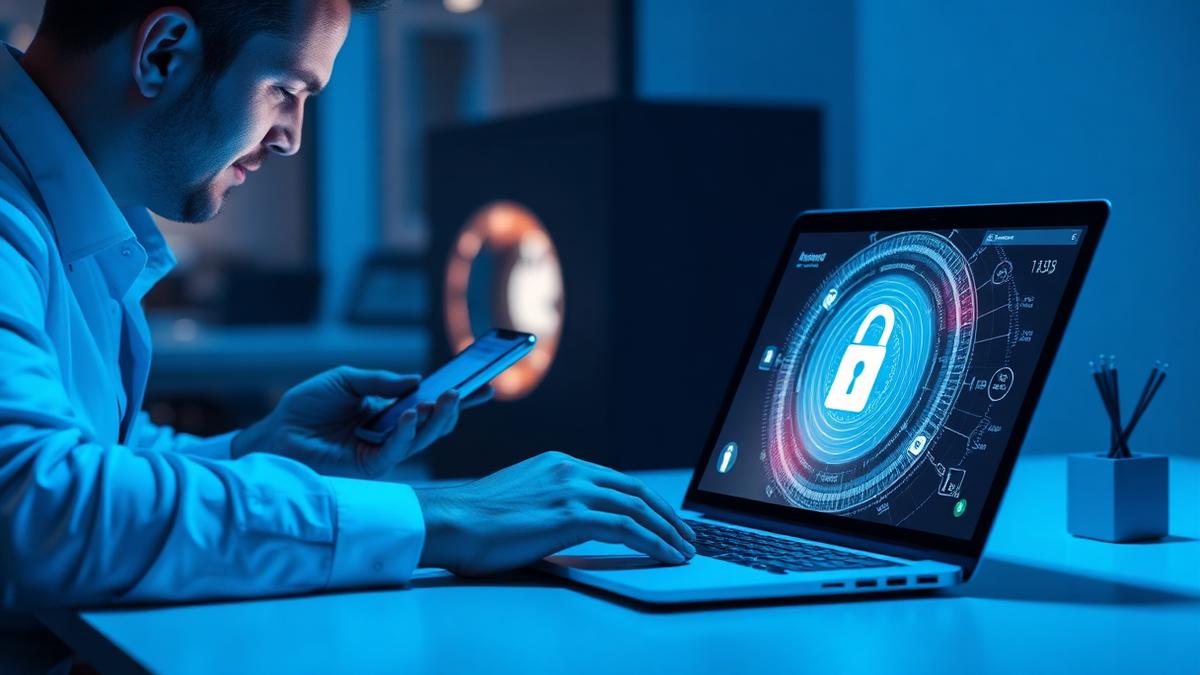 Business user unlocking a credential vault with a phone authenticator