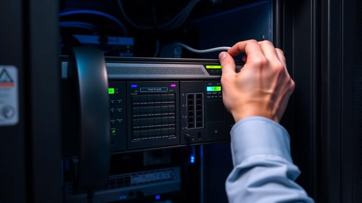 On-premise phone system connected over a single fibre SIP uplink