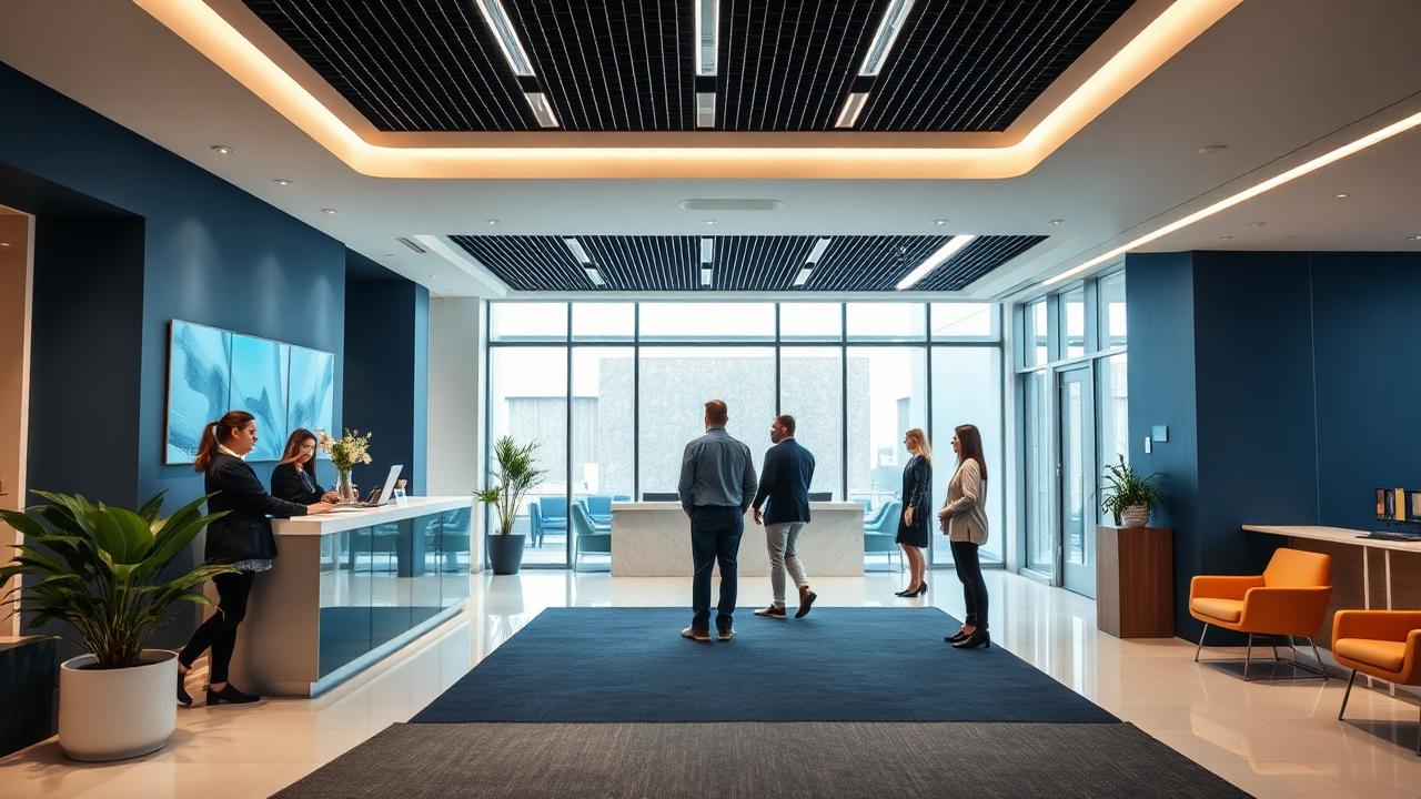 Welcoming reception of a UK technology company